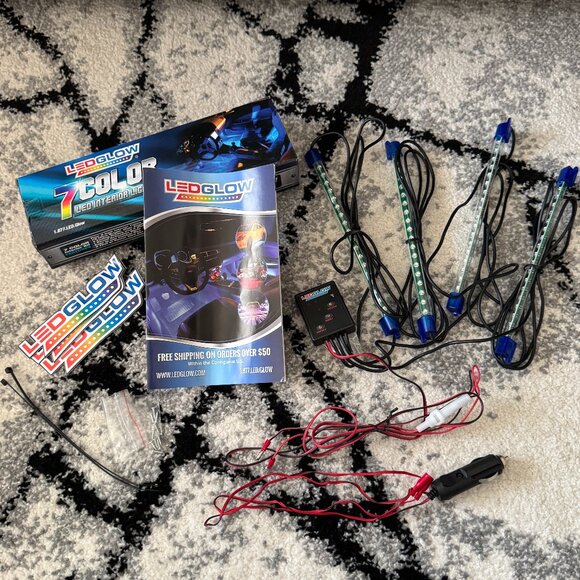 LEDGlow 7-Color LED Interior Car Light Kit – Customizable & Vibrant ✨ - Picture 5 of 10